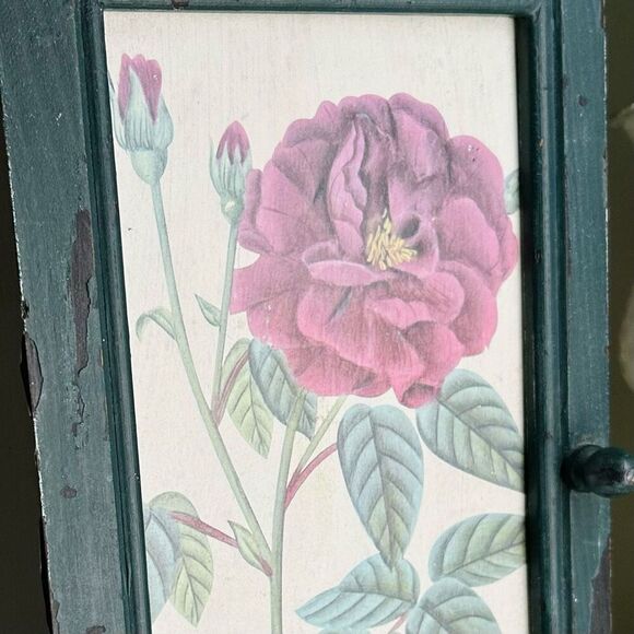 Rose Cottage French Farm Small Wall Table Cabinet - Picture 6 of 8